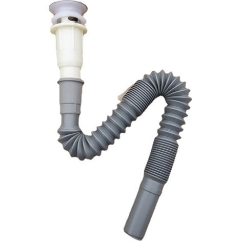 Tuyau d'évacuation pour lavabo, bonde de lavabo, égouttoir d'évier, tuyau anti-odeurs pour lavabo, tuyau d'évacuation, accessoires à clapet (1/4)