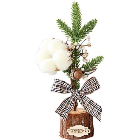 Weihnachtsdekorationen, 25 cm Miniatur-Mini-künstlicher Weihnachtsbaum, lebendige Dekorationen für den Schreibtisch, Party-Dekoration, Geschenke (B) (1/4)