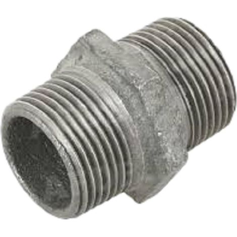 Mamelon fonte galva MM - Diamètre : 1/2'' - 15-21 - DN15