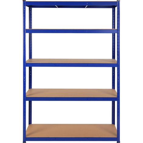 120 x 60 x 180 cm Étagères Capacité 875 kg Étagère séparable Bleu (1/5)