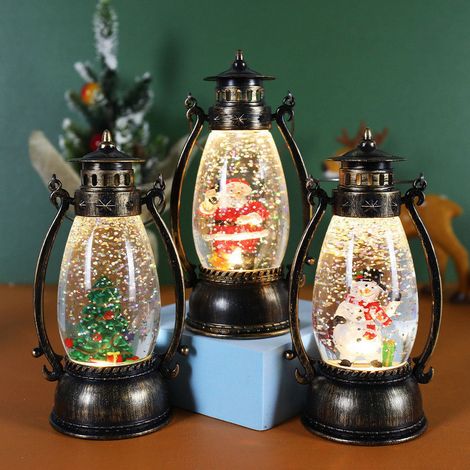 Lampe À Huile Manuel - Boule De Cristal Lumineuse Pour Décoration De Noël Et D'Halloween - Lampe De Bureau Et De Chambre - 1 Pièce (1/4)