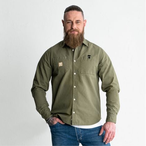 STIER Heavy Work Shirt Canvas bci cotton XL Olive (1/5)