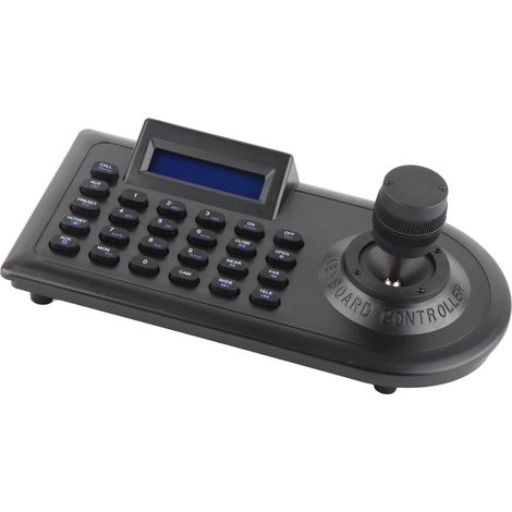 Contrôleur de caméra PTZ 3D à haute compatibilité avec écran LCD et joystick pour la surveillance de sécurité publique. Prise US 100-240 V. (1/5)