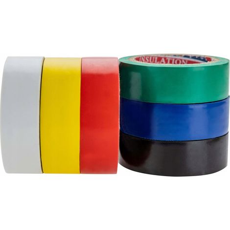 NASTRO ISOLANTE IN PVC RESISTENTE E IMPERMEABILE, 6 PEZZI VERGIONICO