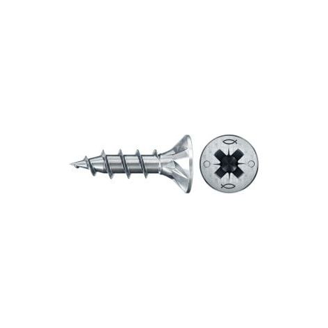 fischer Spanplattenschraube PowerFast FPF II CZF 4,0 x 16 BC 110 Senkkopf Kreuzschlitz PZ Vollgew. - 576709 (1/3)