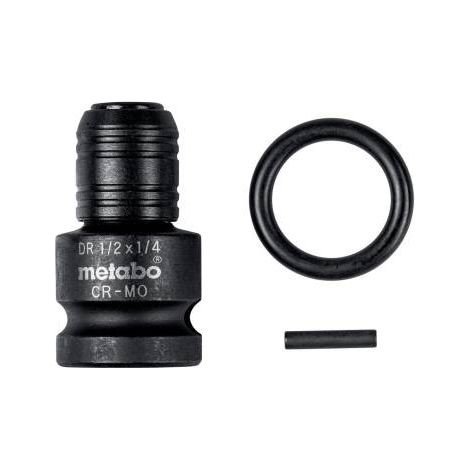 Adattatore da 1/2" a 1/4" per avvitatore a impulsi E6.3, 3 pezzi Metabo
