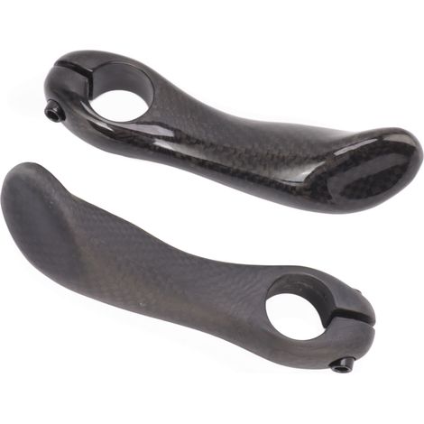 1 Paire Poignées Vélo Carbone - Antidérapantes, Confort Max pour VTT, Route, Ville - Guidon Ergonomique (1/5)