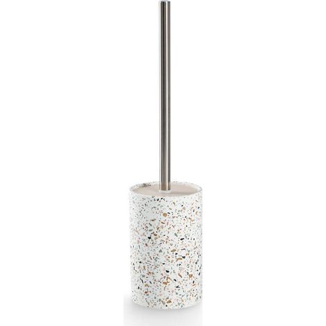 WC-Bürste mit Behälter aus Zement TERRAZZO, Ø 10,3 cm