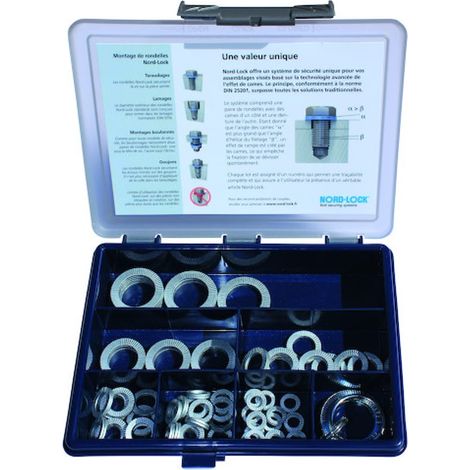 Coffret de 76 rondelles NORLOCK NL Collées Delta Protekt - NORD-LOCK
