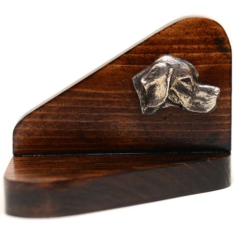 Pointer – un chandelier en bois orné d'un chien, un porte-bougie chauffe-plat, un hommage canin par Art-Dog (1/5)