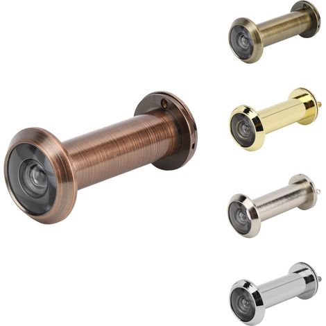 Judas de porte avec cache de confidentialité rotatif robuste,adapté aux portes de 55 à 90 mm,angle de sécurité 220°,anti-effraction,idéal pour maison,bureau,hôtel (1) (1/5)