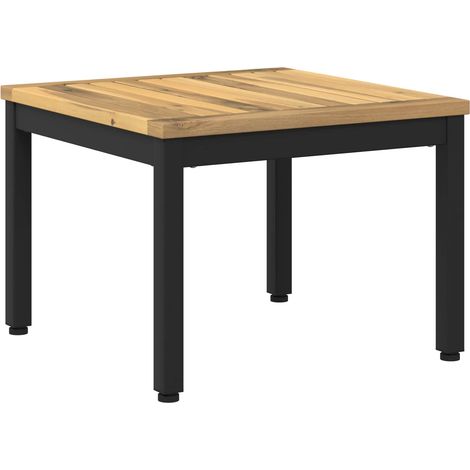 vidaXL Mesa de centro Blanco y Negro 50 x 48,5 x 36 cm (1/2)