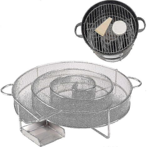 Générateur de fumée froide - Kit de fumage à froid rond en acier inoxydable pour barbecues et fumoirs (1/4)