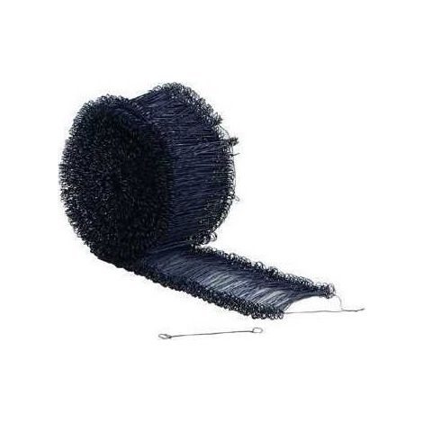 Liens à œillets en fil métallique noir, lot de 2000 pièces, longueur 160 mm