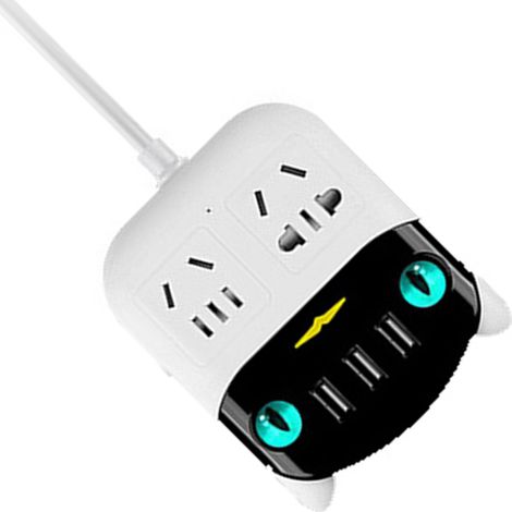 Multiprise Multifonctionnelle avec Ports USB, Prise ABS Ignifuge pour Maison et Bureau, Prise CN 220V (1/5)