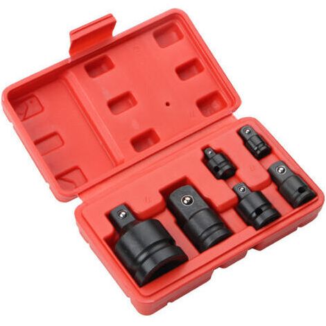 Lot de 6 adaptateurs pour clé à douille réducteurs pour convertisseur de douilles 1/4", 3/8", 1/2", 3/4" (1/4)