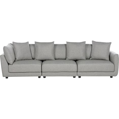 Sofa 3-Sitzer SIGTUNA Stoff Hellgrau