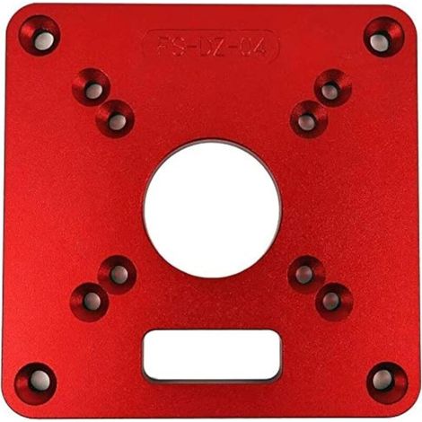 Einlegeplatte für Namvo RT0700C Frästisch, 120 x 120 x 8 mm Aluminium-Schneidring, anschraubbarer Klapptisch für die Holzbearbeitung (1/4)