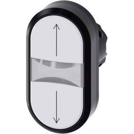 Siemens 3SU10003AB660AN0 3SU1000-3AB66-0AN0 Pulsante doppio (L x A) 29.8 mm x 57.7 mm IP66, IP67, IP69/IP69K 1 pz. (1/4)