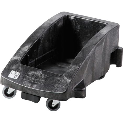 Rubbermaid Commercial Products Carrello per contenitore Slim Jim - nero (1/5)