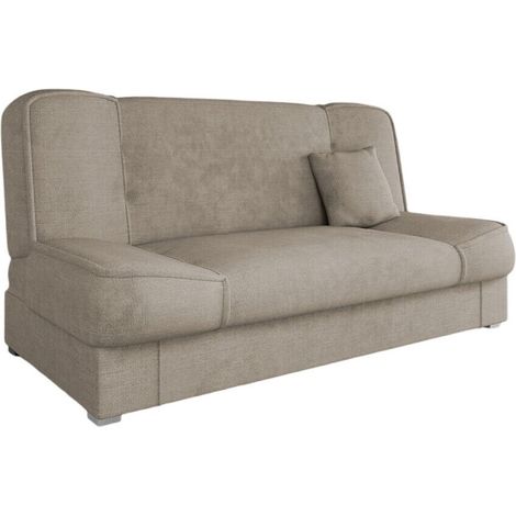 Mirjan24 – Canapé convertible Columbus 117 – Mécanisme Click-Clack – Boîte de literie – Dimensions 80x175 cm – Tissu Orinoco 22 (1/5)