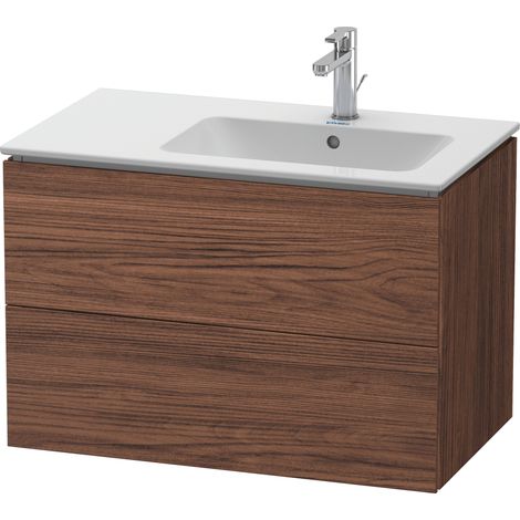 Duravit L-Cube mueble bajo lavabo suspendido, 2 cajones, lavabo