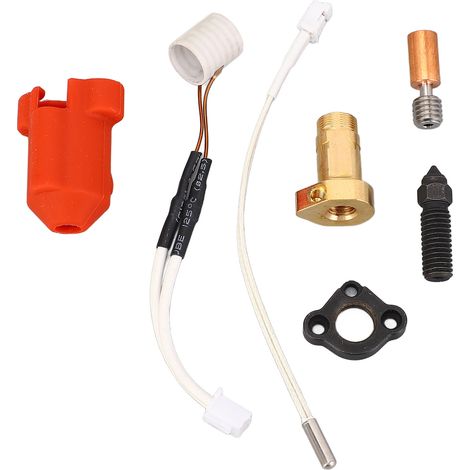 Kit d'extrudeuse céramique 24 V 60 W, bloc chauffant avec écran thermique bimétallique et buse en acier trempé pour Ender 3 V3 KE (1/5)