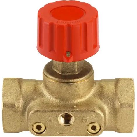 Danfoss Válvula de cierre de circuito, y medición, ASV-M ASV-M 40, Rp 1 1/2, 003L7695