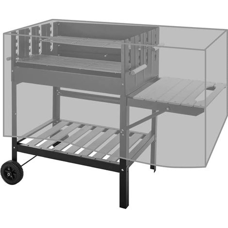 VERDELOOK Telo in polietilene per la Copertura del Barbecue, 125x55x55 cm (1/2)