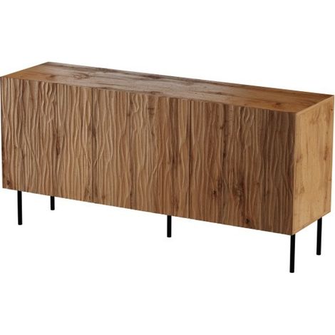 Commode de rangement Meuble universel 152x75x42cm sur pied Wotan artisan YOUNGE (1/3)