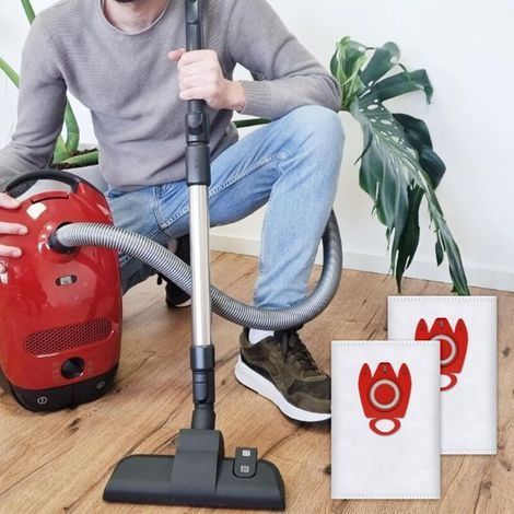 9917710 3D Efficiency FJM Staubsaugerbeutel, für Miele Staubsauger mit Beutel, 4 Beutel pro Packung, H345 Staubsaugerzubehör (1/3)