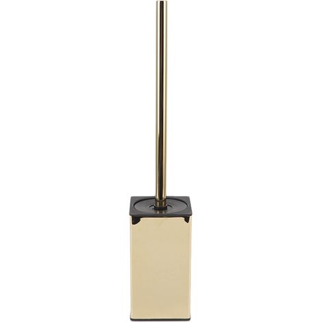 Brosse de toilette et support pour salle de bain, support rond en acier inoxydable pour brosse de toilette, rangement et organisation (1/5)