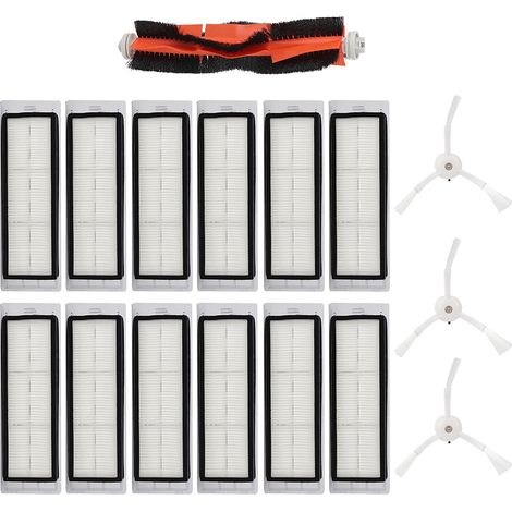 Brosses latérales et filtres pour aspirateur robot Roborock - Pièces de rechange compatibles (1/5)