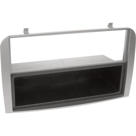 Support autoradio 1DIN compatible avec Alfa Romeo 147 GT ap05 Avec vide poche argent clair