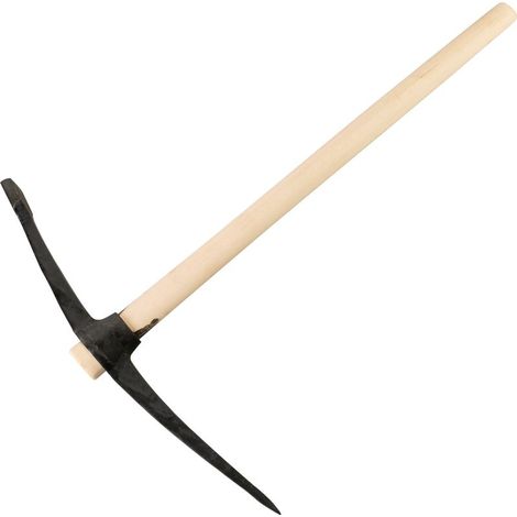 Spitzhacke P-405, 3000 g, Stopfpickel, Holzstiel (1/2)