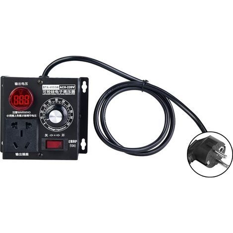 Variateur régulateur de tension 220V 9A 4000W pour ventilateur de moteur AC-1pcs (1/5)