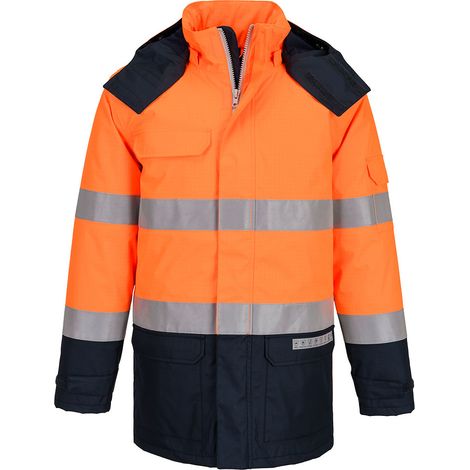 Parka Bizflame Hv - Taglia XXXL - Arancione/blu navy - Portwest