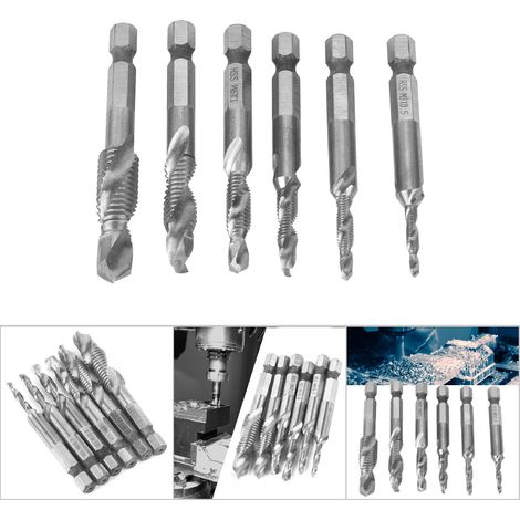 Stück HSS 6,35 mm Gewindebohrer für M3 M4 M5 M6 M8 M10 Gewindebohrer - Typ A (1/5)