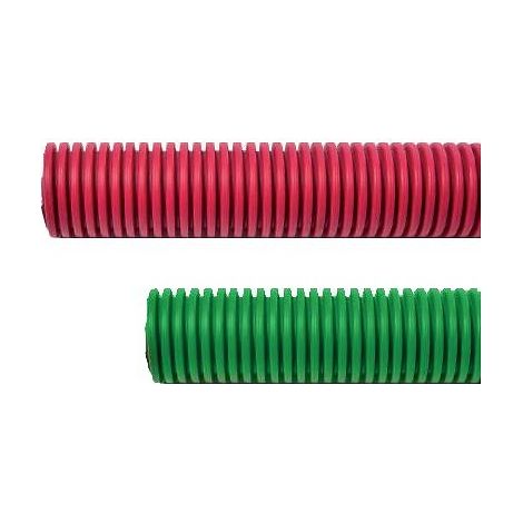 Gaine TPC Ø 40 mm rouge couronne 50 m - PM PLASTIC MATERIALS
