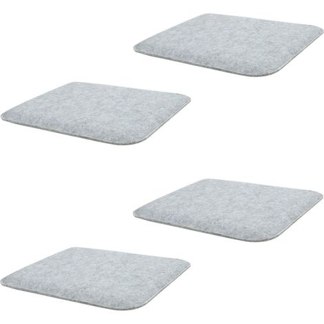 Coussins d'assise GRACE Gris (Lot de 4)