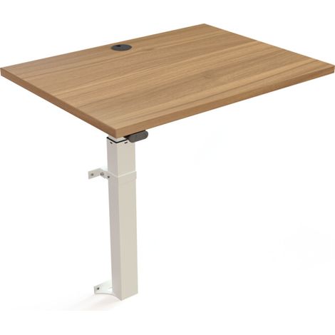 STIER Bureau debout électrique réglable en hauteur 501-9 80 × 60 cm noyer (1/3)