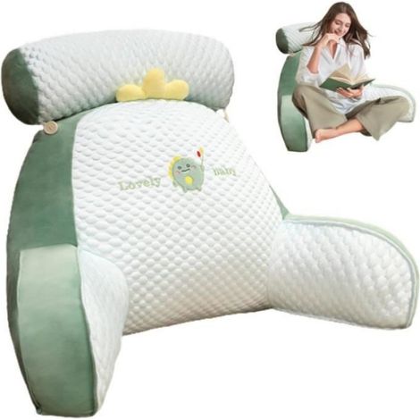 Oreiller de lecture pour lit,joli coussin de dossier 2en1multifonctionnel pour canapé et chevet,coussin de canapé,coussin (1/4)