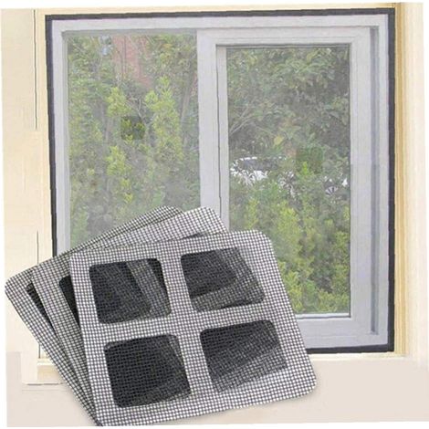 Lot de 3 patchs de fixation antiadhésifs pour moustiquaire de porte, moustiquaire de fenêtre, réparation facile. (1/5)