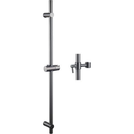 Fortifura Calvi Barre de Douche - 90 cm - support de douche - Gunmetal
