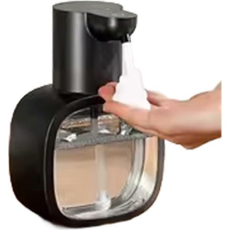 Distributeur de savon automatique mural, distributeur intelligent de gel hydroalcoolique en mousse, capacité de 500 ml, batterie rechargeable QAQ (1/5)