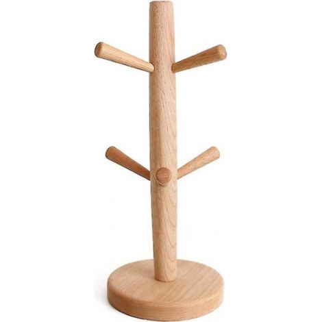 Porte-gobelets en bois, peut contenir 6 gobelets, Porte-vêtements, Il