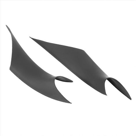 Lot de 2 poignées de porte intérieures en ABS - Noir (1/5)
