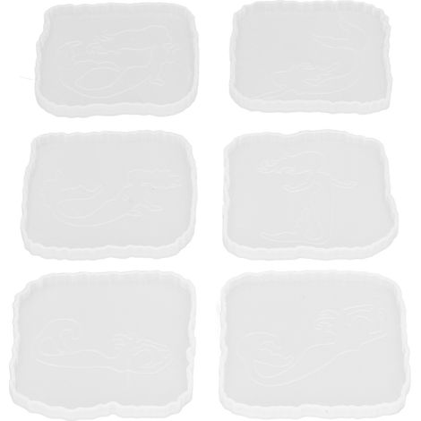 Untersetzerform zum Selbermachen, 6 Formen, hochwertige Verarbeitung, leichte Silikonform (1/5)