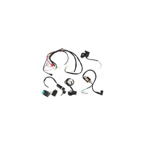 Kit de cableado para arranque eléctrico del motor, apto para quads, motos de cross y ATV de 50 cc, 110 cc y 125 cc. (1/4)
