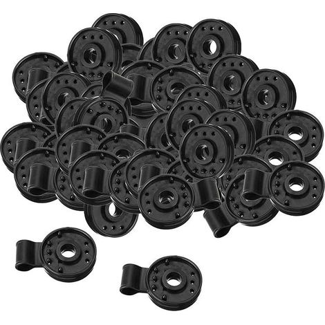 Clips de bâche 50Pcs - Pince de serrage pour auvent coupe-vent - Accessoire de clips de tente pour camping, bâches, toile d'ombrage de (1/5)